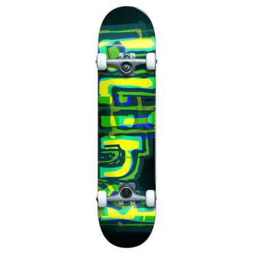 BLIND Logo Glitch FP Τροχοσανίδα Complete - Πράσινο/Κίτρινο